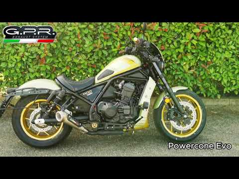 GPR-Exhaust---Powercone-Evo-Slip-on-for-CMX-1100-Rebel-from-2021-to-2024-dB-Killer-Link-Pipe