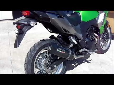 GPR-Exhaust---Furore-Evo4-Nero-Slip-on-for-Versys-X-300-from-2017-to-2021-dB-Killer-Link-Pipe-Catalyst