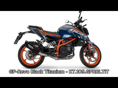 GPR-Exhaust---GP-Revo-Black-Titanium-Slip-on-for-DUKE-390-from-2024-to-2025-dB-Killer-Link-Pipe