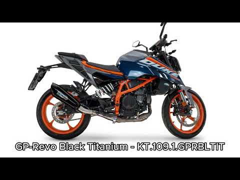 GPR-Exhaust---GP-Revo-Black-Titanium-Slip-on-for-DUKE-125-from-2024-to-2025-dB-Killer-Link-Pipe