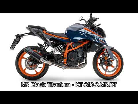 GPR-Exhaust---M3-Black-Titanium-Slip-on-for-DUKE-250-from-2024-to-2025-dB-Killer-Link-Pipe
