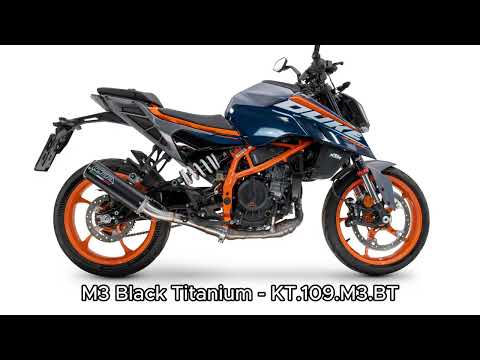 GPR-Exhaust---M3-Black-Titanium-Slip-on-for-DUKE-390-from-2024-to-2025-dB-Killer-Link-Pipe