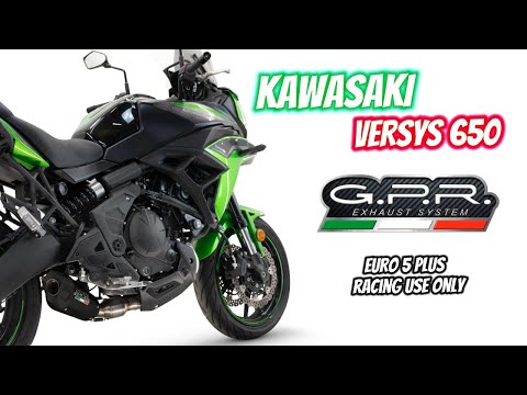 GPR-Exhaust---GP-Revo-Black-Titanium-RACING-Full-Line-for-Versys-650-from-2023-to-2025-dB-Killer