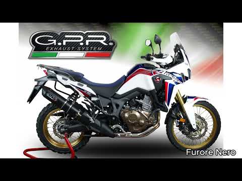 GPR-Exhaust---Furore-Evo4-Nero-Slip-on-for-CRF-1000-L-Africa-TWIN-from-2018-to-2020-dB-Killer-Link-Pipe