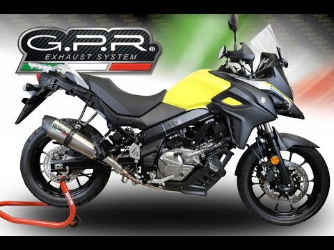 GPR-Exhaust---Furore-Evo4-Poppy-Mid-Line-for-V-Strom-650-from-2021-to-2025-dB-Killer-Catalyst-