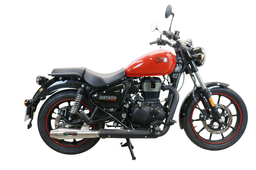 GPR-Exhaust---Ultracone-Slip-on-for-Meteor-350-from-2021-to-2023-dB-Killer-Link-Pipe-Catalyst