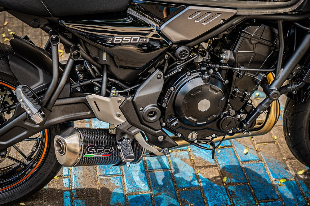 GPR-Exhaust---Satinox-Poppy-Full-Line-for-Z-650-RS-from-2021-to-2023-dB-Killer-Catalyst