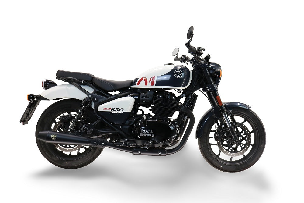 GPR-Exhaust---Ultracone-Black-RACING-Double-Racing-slip-on-exhaust-including-link-pipe-for-Shotgun-650-from-2024-to-2025-Link-Pipes