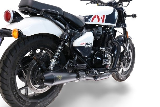 GPR-Exhaust---Ultracone-Black-Double-Slip-on-for-Shotgun-650-from-2024-to-2025-dB-Killer-Link-Pipe-Catalyst