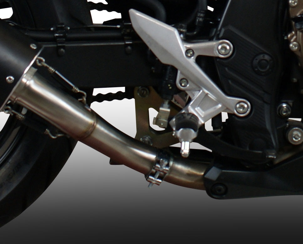 GPR-Exhaust---Furore-Evo4-Nero-Slip-on-for-CB-400-X-from-2019-to-2025-dB-Killer-Link-Pipe