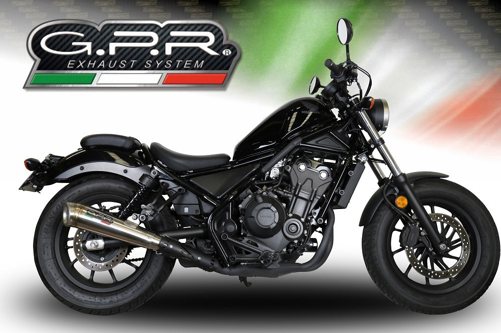 GPR-Exhaust---Powercone-Evo-Slip-on-for-CMX-300-Rebel-from-2021-to-2023-dB-Killer-Link-Pipe