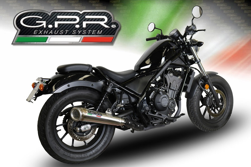 GPR-Exhaust---Powercone-Evo-Slip-on-for-CMX-500-Rebel-from-2021-to-2023-dB-Killer-Link-Pipe
