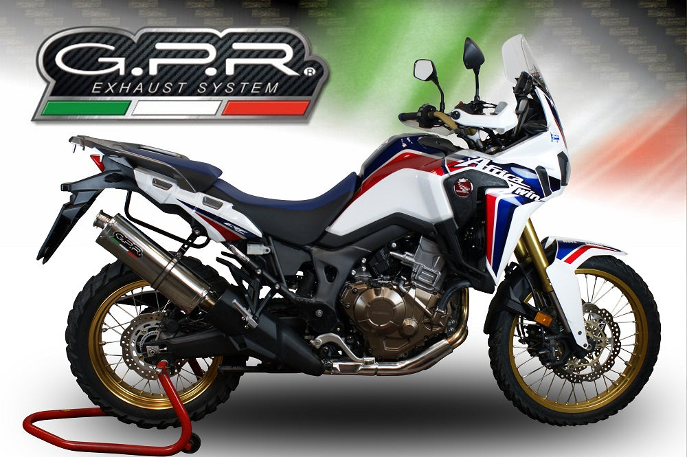 GPR-Exhaust---Trioval-Slip-on-for-CRF-1000-L-Africa-TWIN-from-2018-to-2020-dB-Killer-Link-Pipe