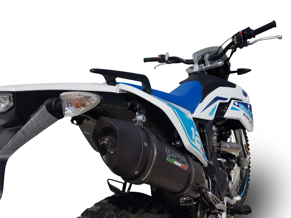 GPR-Exhaust---Furore-Evo4-Nero-Slip-on-for-SMX-125-Enduro-from-2018-to-2020-dB-Killer-Link-Pipe-Catalyst