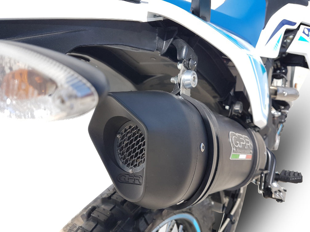 GPR-Exhaust---Furore-Evo4-Nero-Slip-on-for-DSR-SM-EX-125-from-2021-to-2023-dB-Killer-Link-Pipe-Catalyst