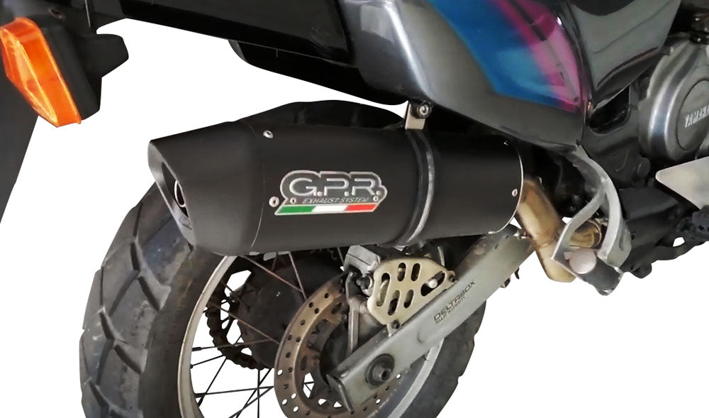 GPR-Exhaust---Furore-Nero-Slip-on-for-XTZ-750-Supertenere-from-1989-to-1997-dB-Killer-Link-Pipe