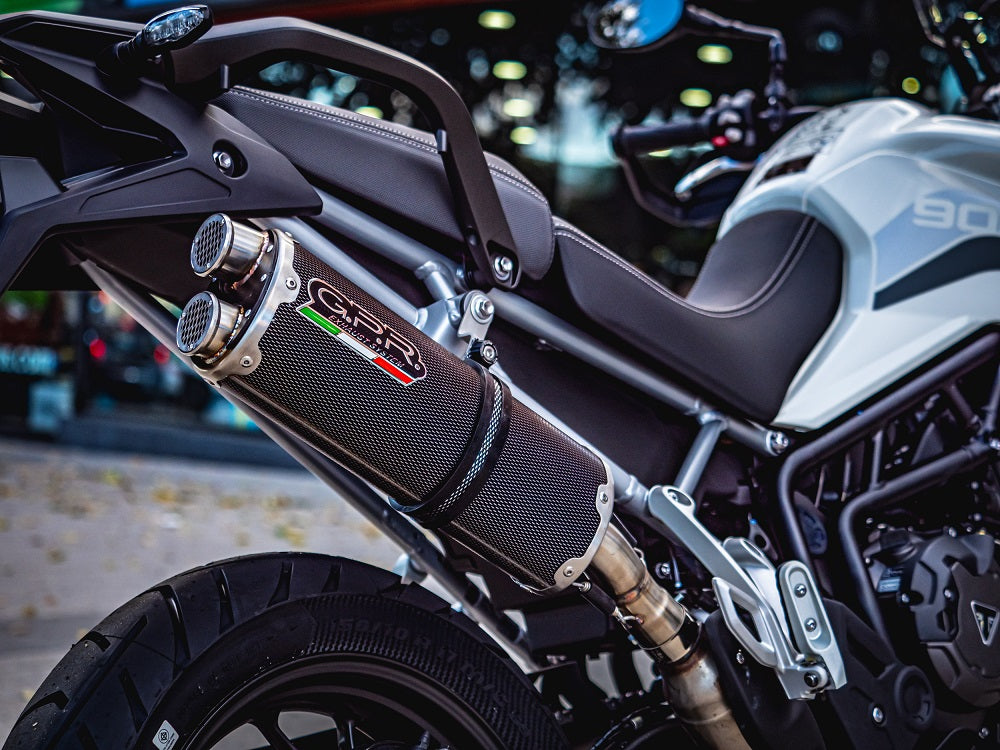 GPR-Exhaust---Dual-Poppy-Slip-on-for-Tiger-900-from-2020-to-2023-dB-Killer-Link-Pipe