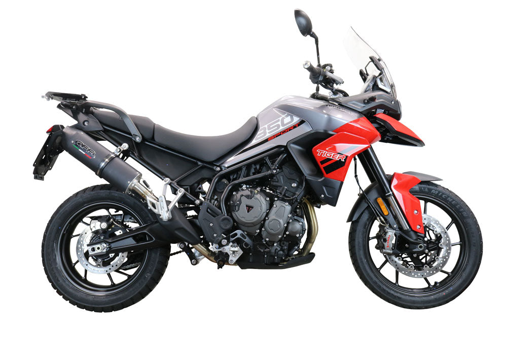 GPR-Exhaust---Furore-Evo4-Nero-Slip-on-for-Tiger-850-from-2020-to-2024-dB-Killer-Link-Pipe