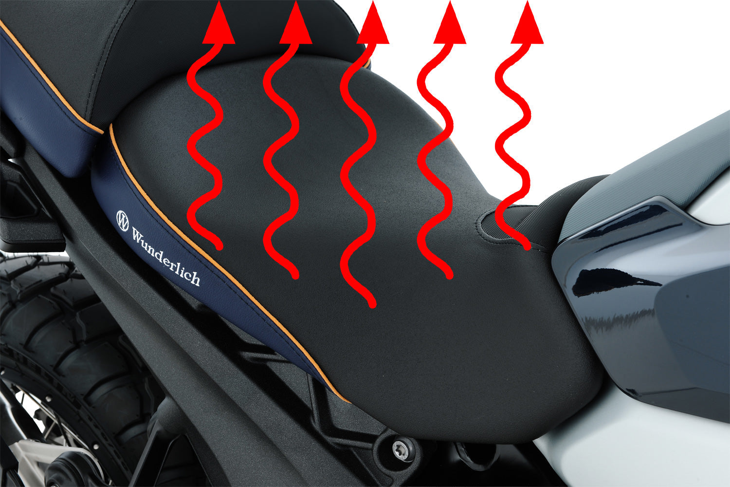 Wunderlich AKTIVKOMFORT Rider Seat with Smart Plug & Play Seat Heating R 1300 GS-13111-005