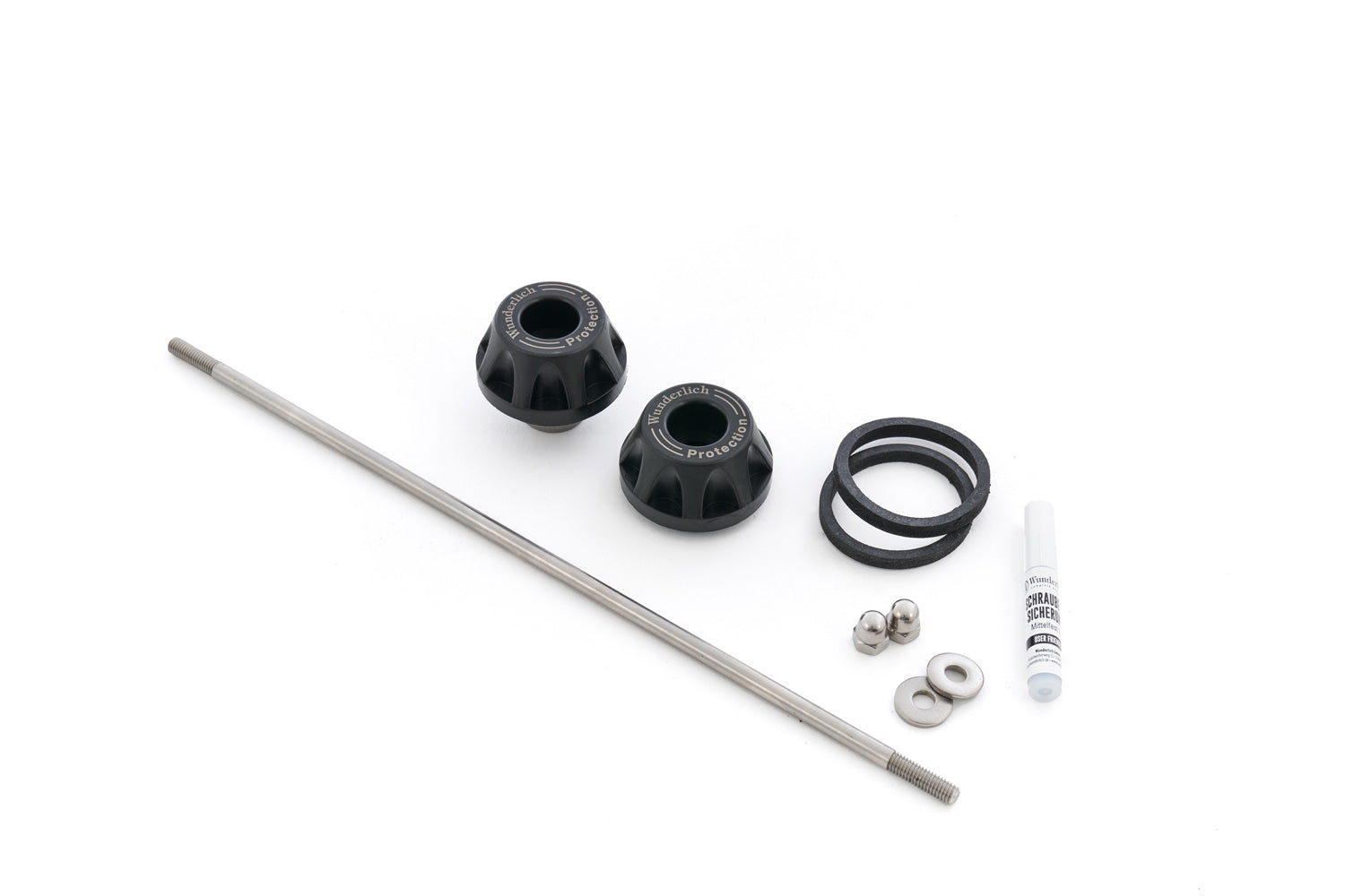 Wunderlich DOUBLESHOCK axle protection pads R 1300 - complete your BMW ✔ Premium components ✔ Integrated design
