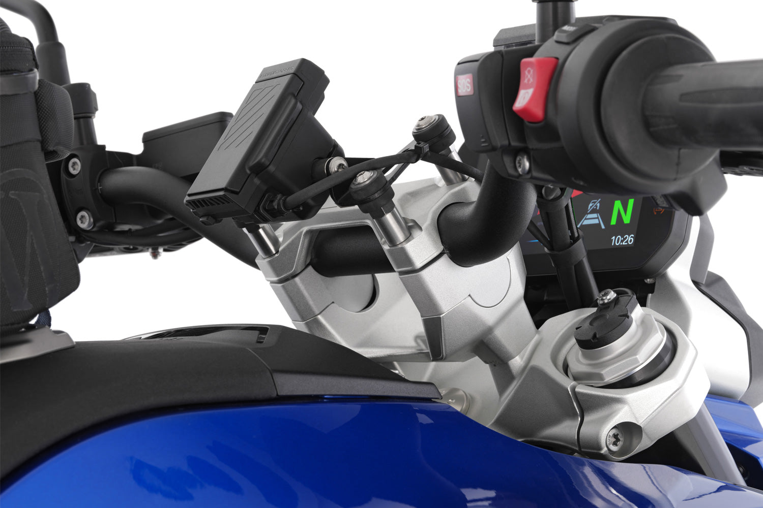 Wunderlich ERGO Handlebar Riser R 1300 R for models with BMW sat nav-15300-100