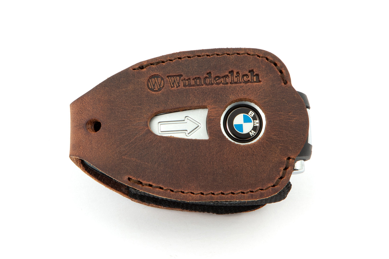 Vegetable tanned leather key pouch for the Keyless Ride key. High-quality, hand-made production.