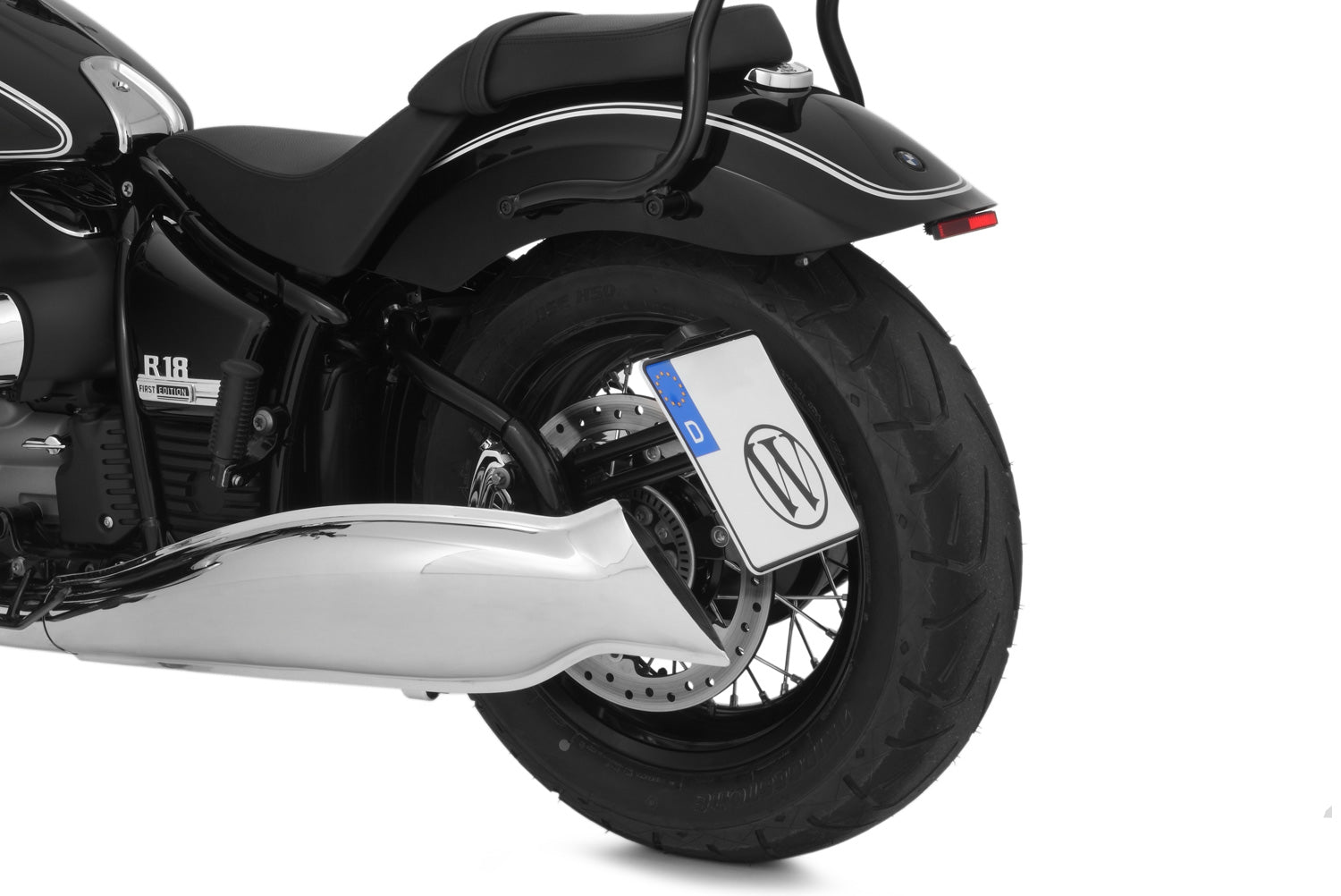 Wunderlich licence plate holder side R 18 - complete your BMW ✔ Premium components ✔ Integrated design ➜ Order now