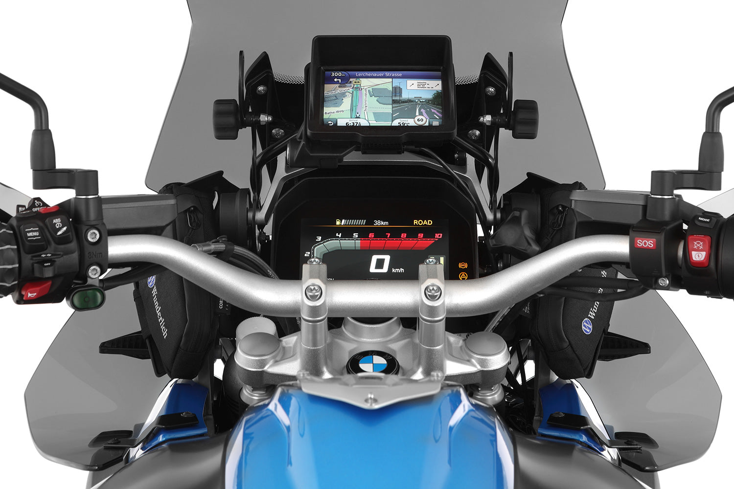 Flaps R 1200 GS LC (2017 -) and R 1250 GS protect the GS rider effectively from wind and weather