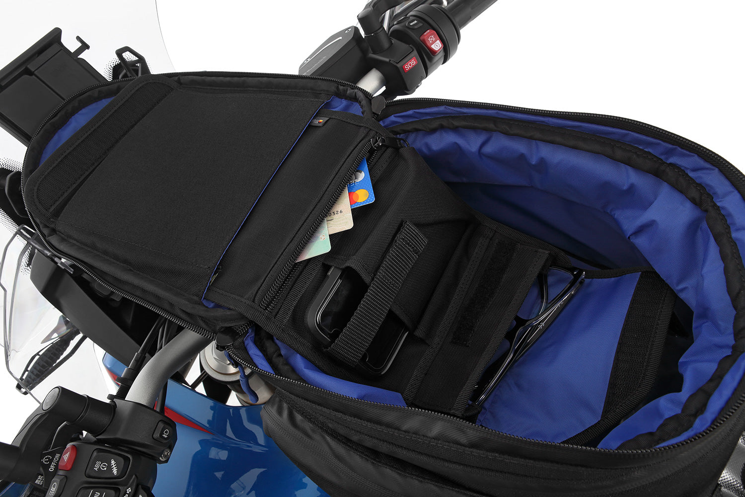 This organiser pocket made of Cordura® from the ELEPHANT series ensures the tank bag stays tidy
