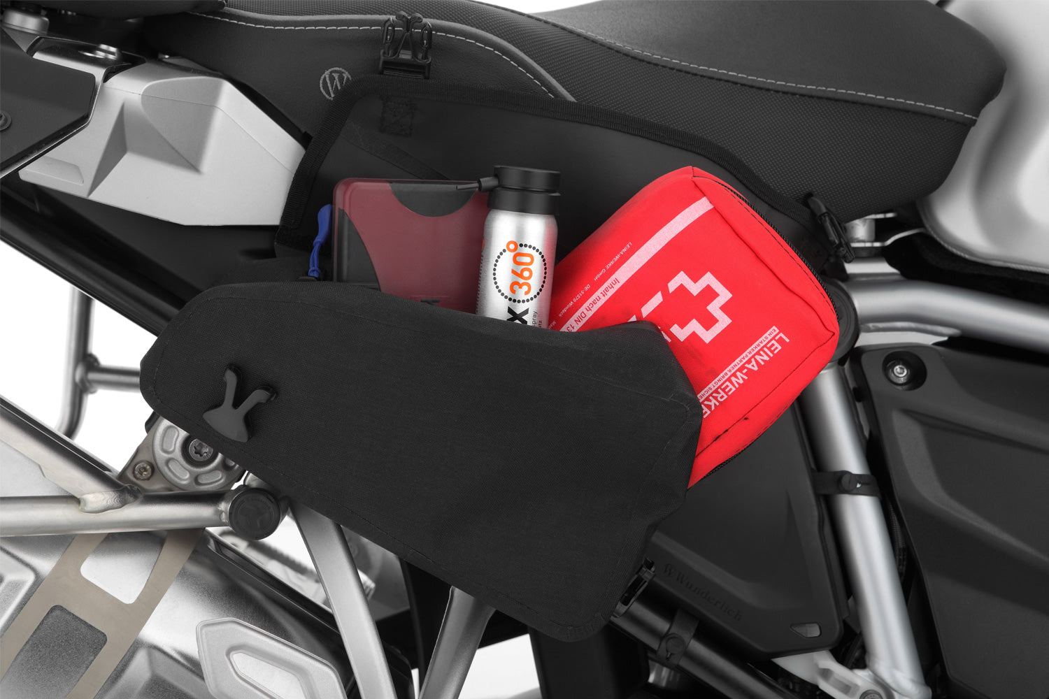These two functional  side bags are tailored for our frame covers 20800-202 and 2080-602.