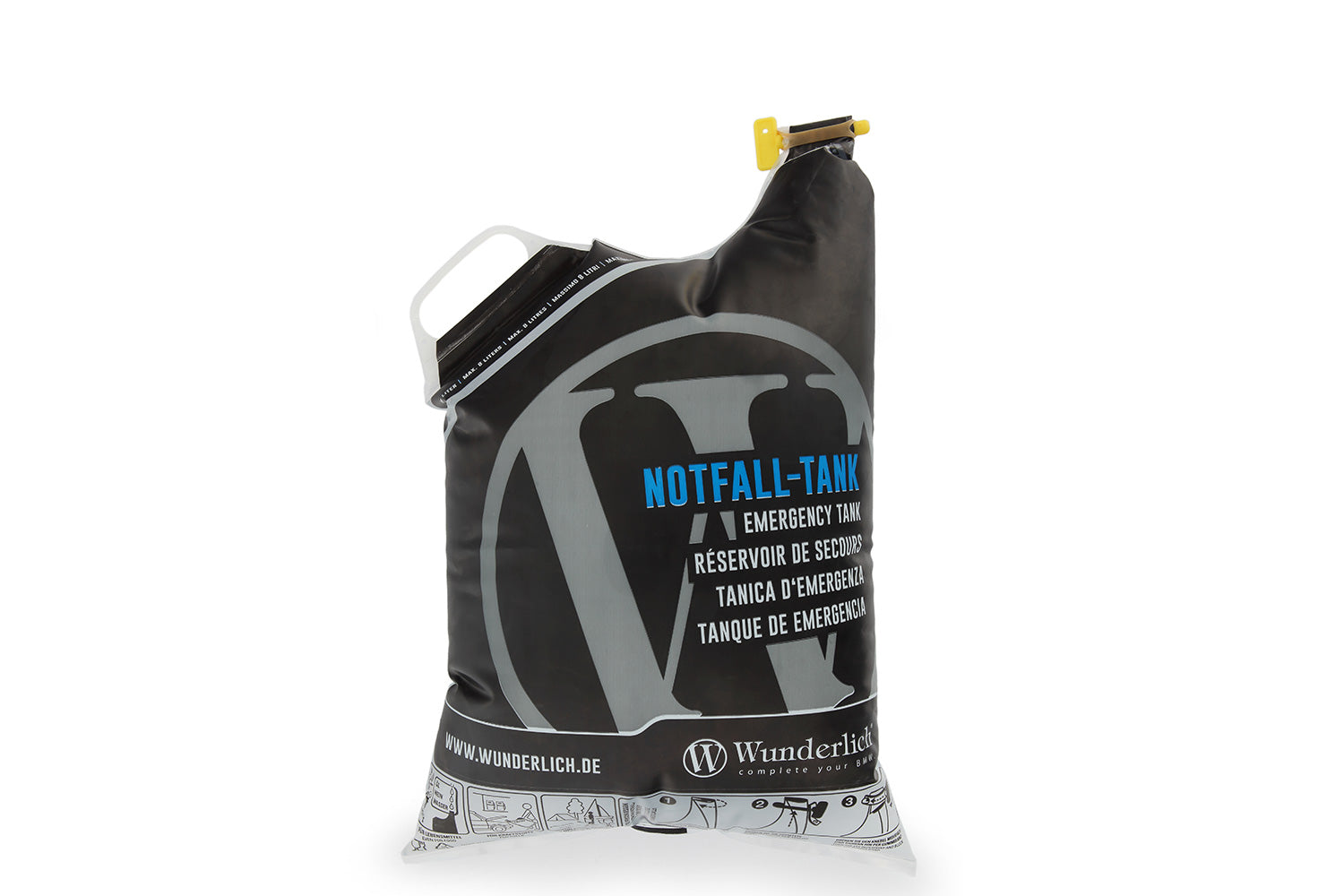 This helpful emergency pouch requires almost zero space when folded up and can be stored in multiple ways.