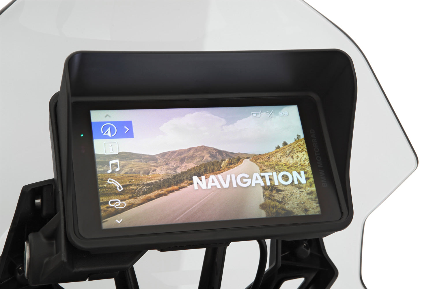 Wunderlich Glare Shield for BMW Navigator ConnectedRide  - complete your BMW ✔ Premium components ✔ Integrated design ➜ Order now