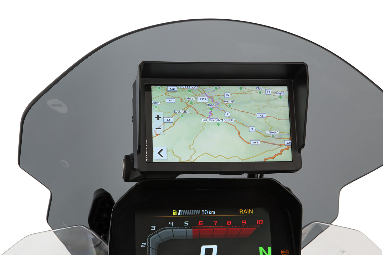 High-quality, specially developed sun visor for the GARMIN Zumo XT2 navigation system
