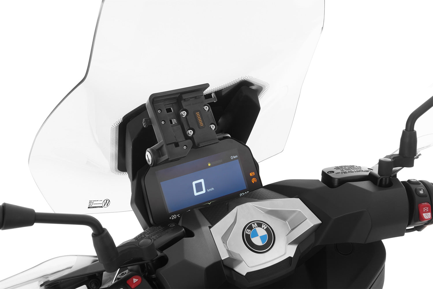 Wunderlich base holder for original Navigator C 400 GT - complete your BMW ✔ Premium components ✔ Integrated design ➜ Order now