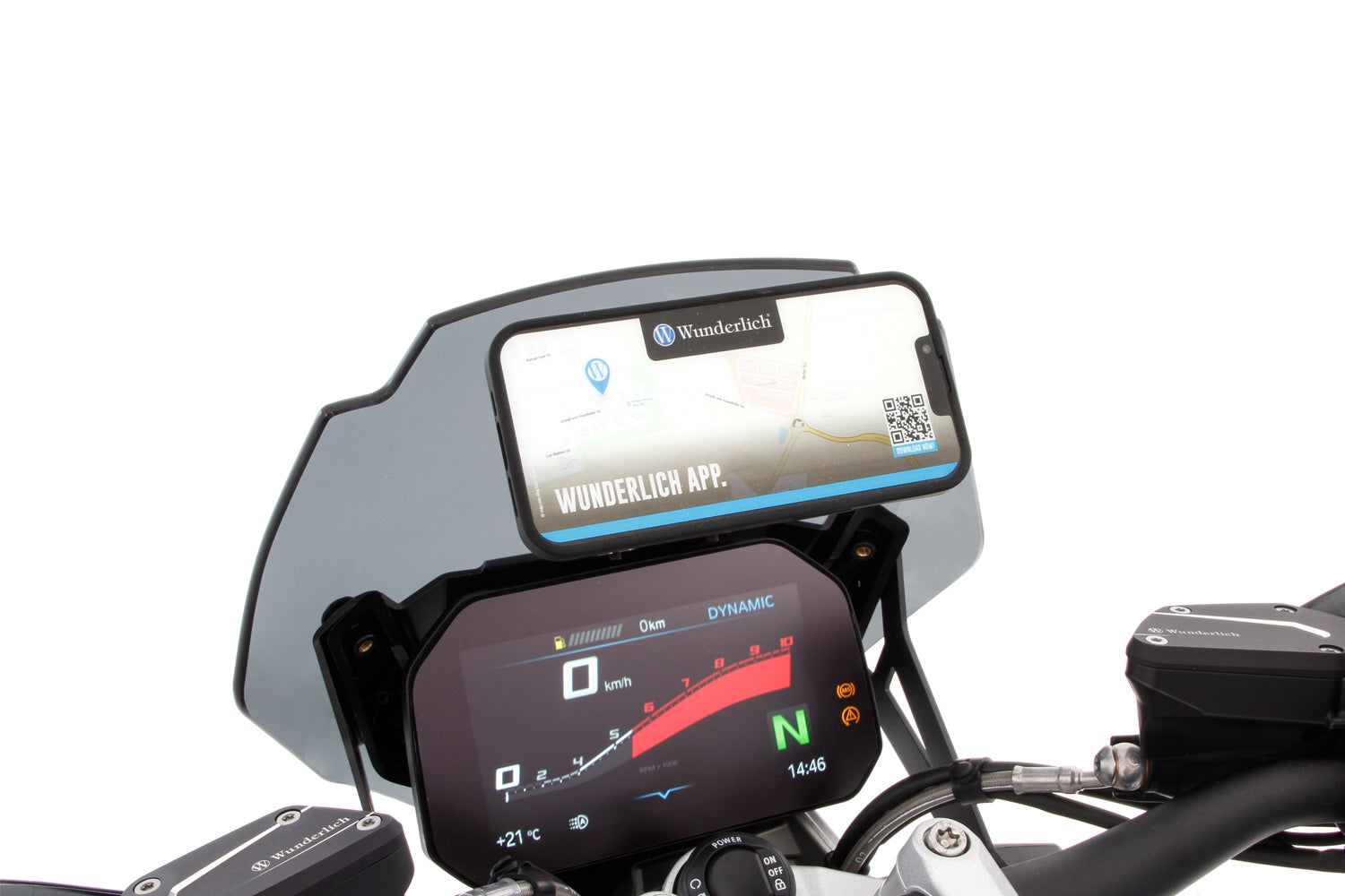 Wunderlich universal device carrier R 1250 R - complete your BMW ✔ Premium components ✔ Integrated design ➜ Order now