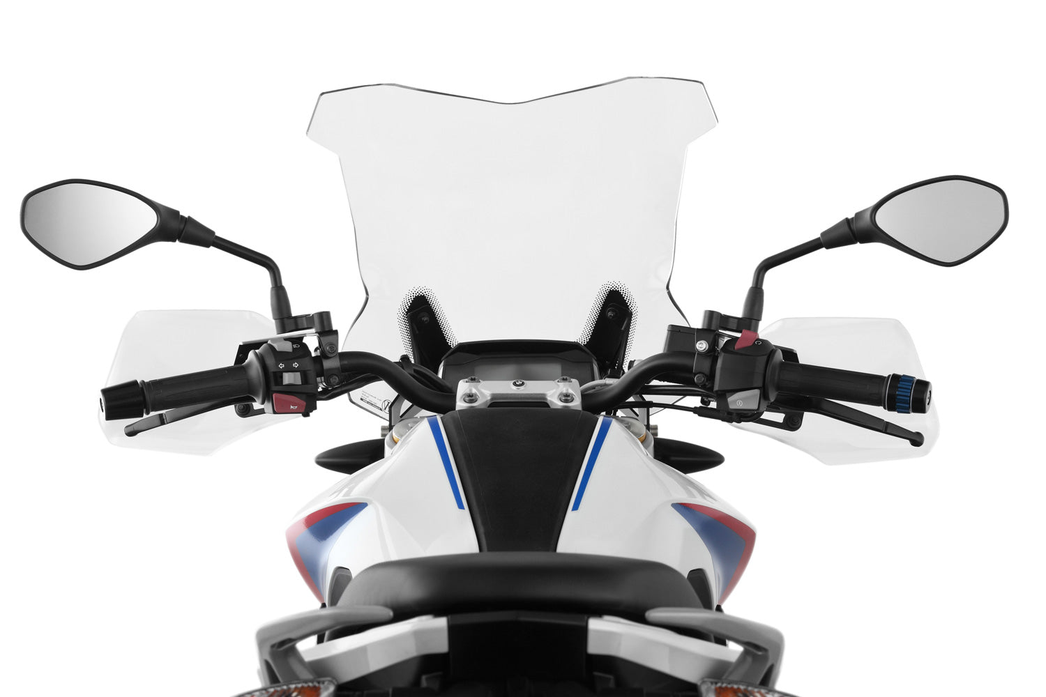 These hand guards offer maximum protection from cold, rain, or dirt.