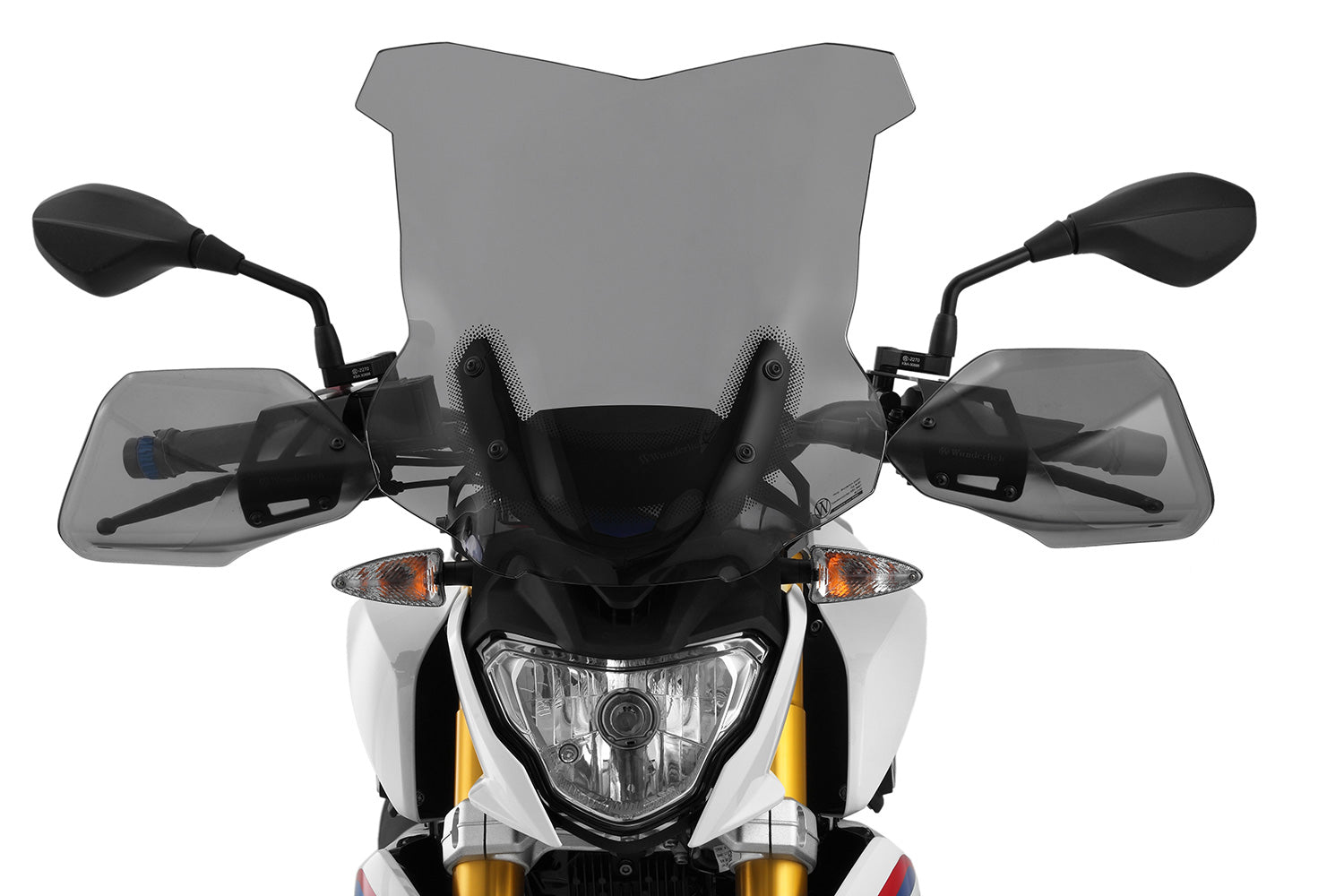 These hand guards offer maximum protection from cold, rain, or dirt.