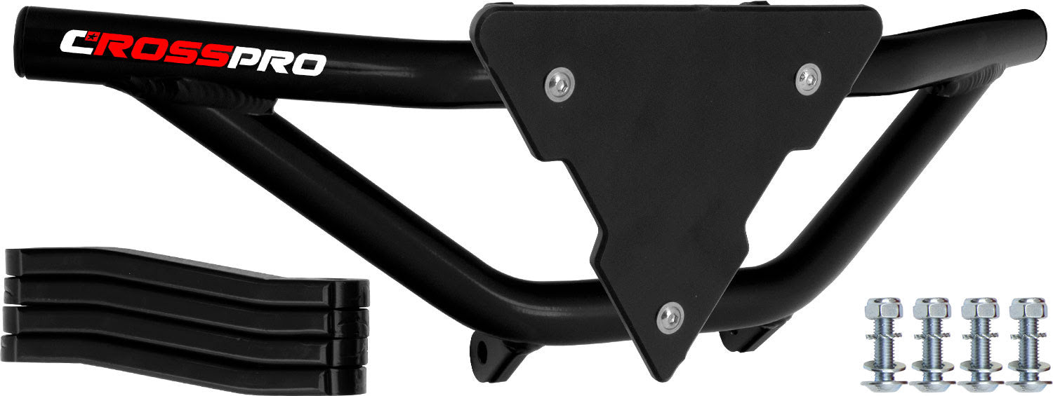 Crosspro - Front Bumper Gliese For Honda TRX 250-Black Tube / Black Plate