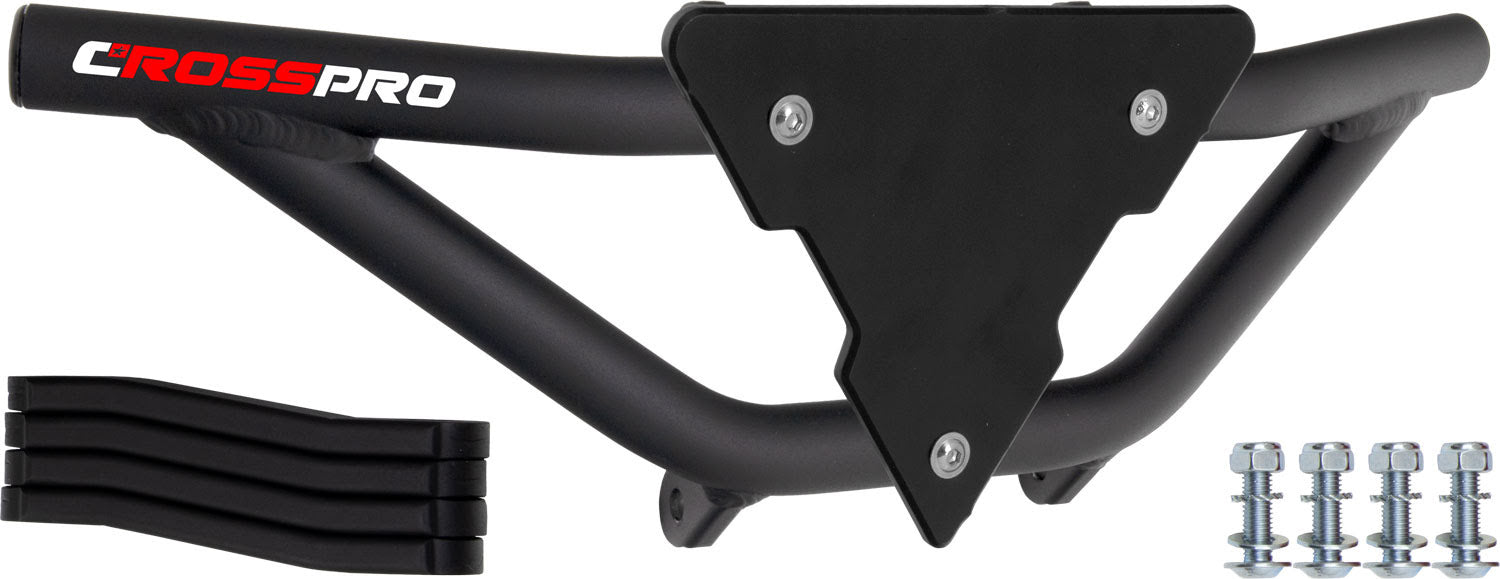 Crosspro - Front Bumper Gliese For Polaris Outlaw 500-Textured Black Tube / Black Plate