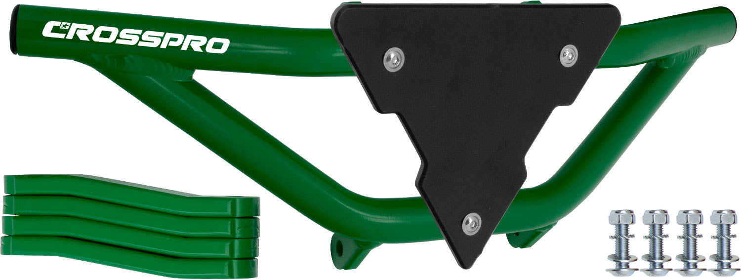 Crosspro - Front Bumper Gliese For Access SP 450-Green Tube / Black Plate
