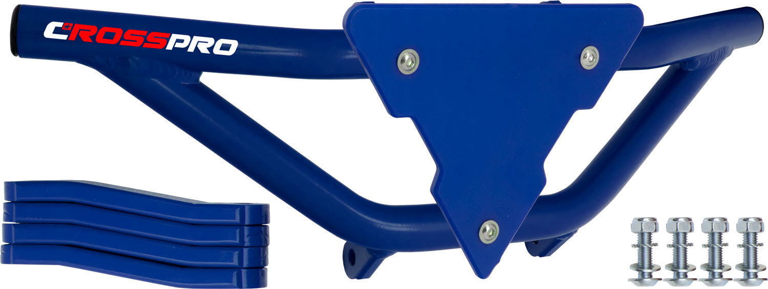 Crosspro - Front Bumper Gliese For Yamaha YFZ 450R-Blue Tube / Blue Plate