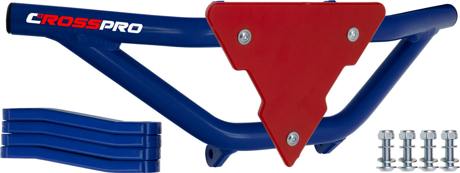 Crosspro - Front Bumper Gliese For Polaris Outlaw 500-Blue Tube / Red Plate