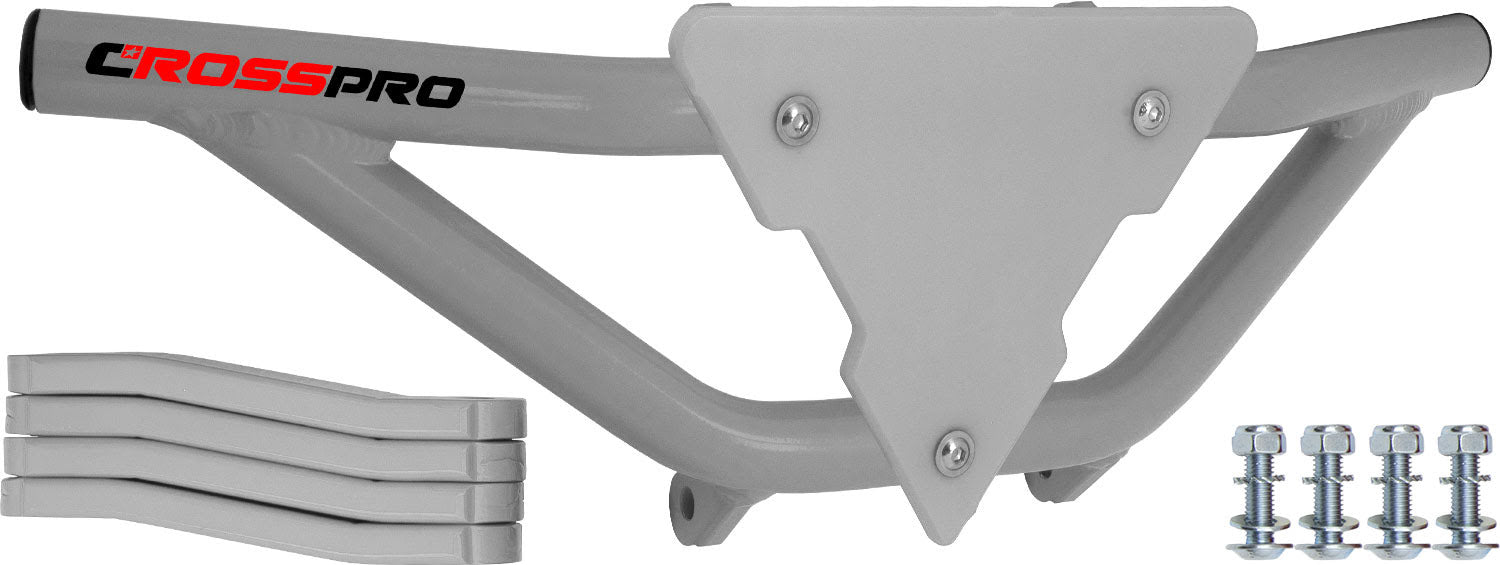 Crosspro - Front Bumper Gliese For Yamaha YFZ 350 Banshee-White Tube / White Plate