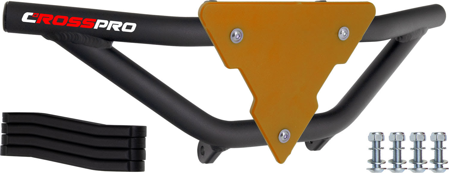 Crosspro - Front Bumper Gliese For Access SP 450-Textured Black Tube / Yellow Plate