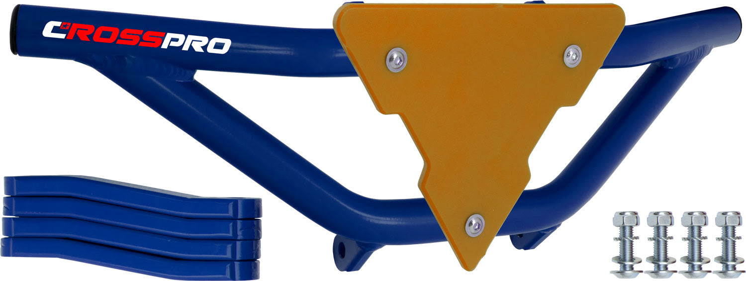 Crosspro - Front Bumper Gliese For Yamaha YFZ 450R-Blue Tube / Yellow Plate