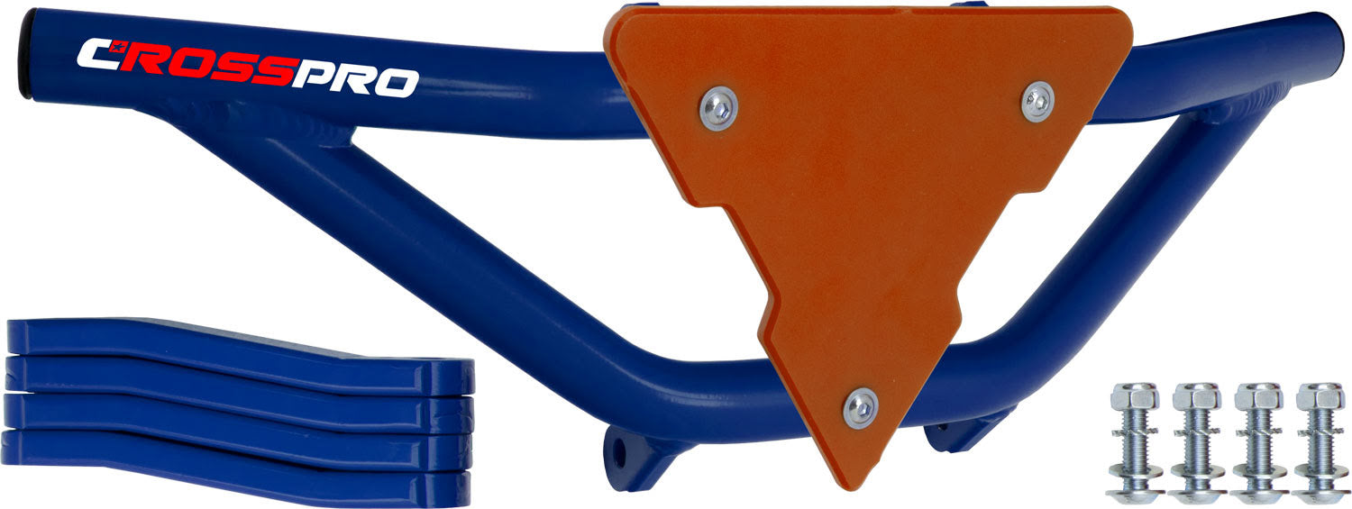 Crosspro - Front Bumper Gliese For Honda TRX 250-Blue Tube / Orange Plate