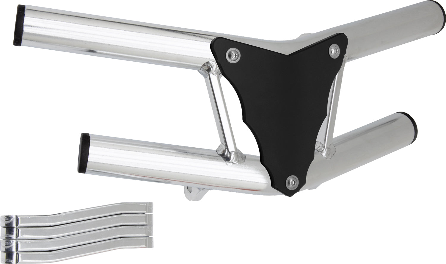 Crosspro - Front Bumper Waspe Lite For Yamaha YFZ 450-Polish Tubo / Black Plate