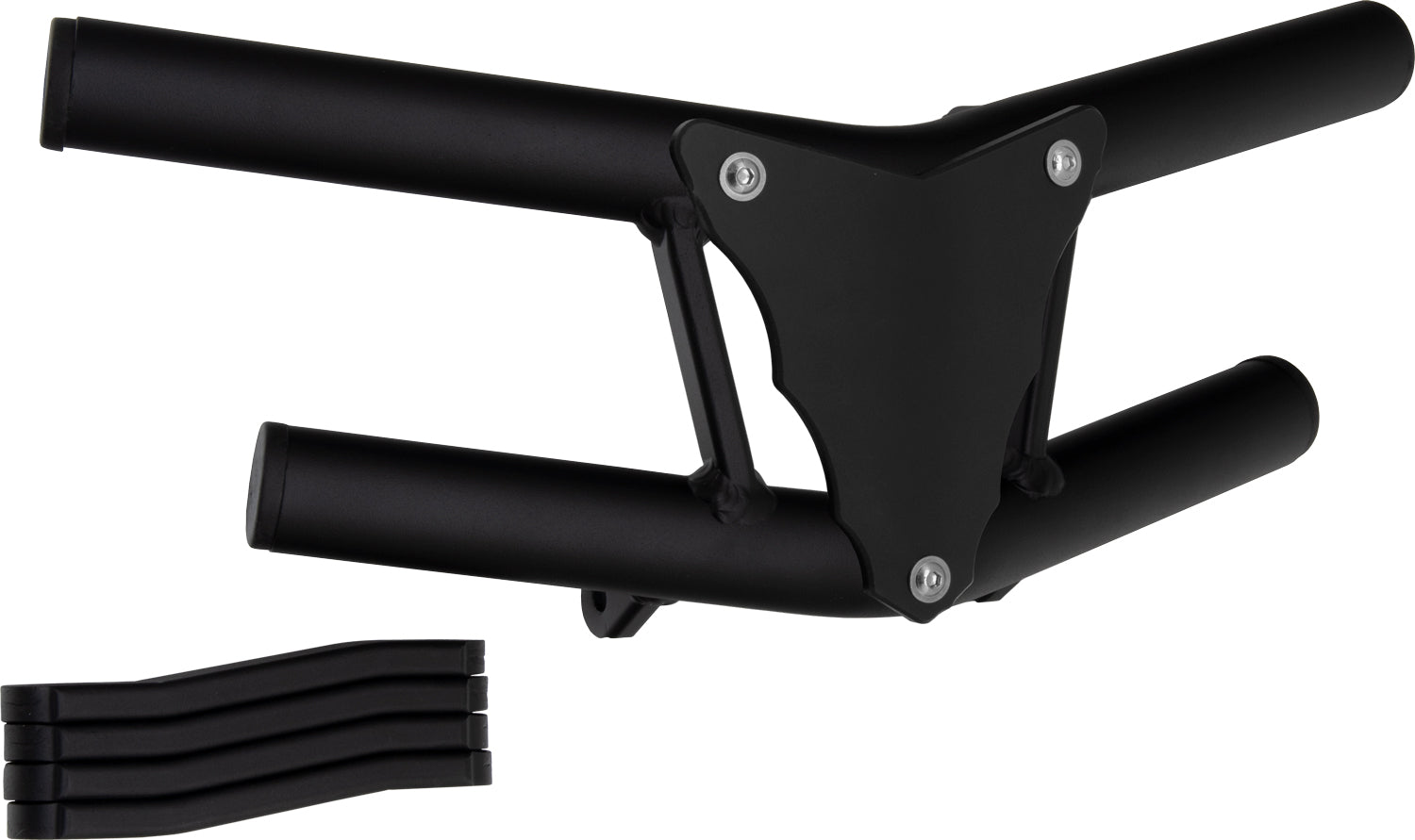 Crosspro - Front Bumper Waspe Lite For Suzuki LT-Z 250-Textured Black Tube / Black Plate