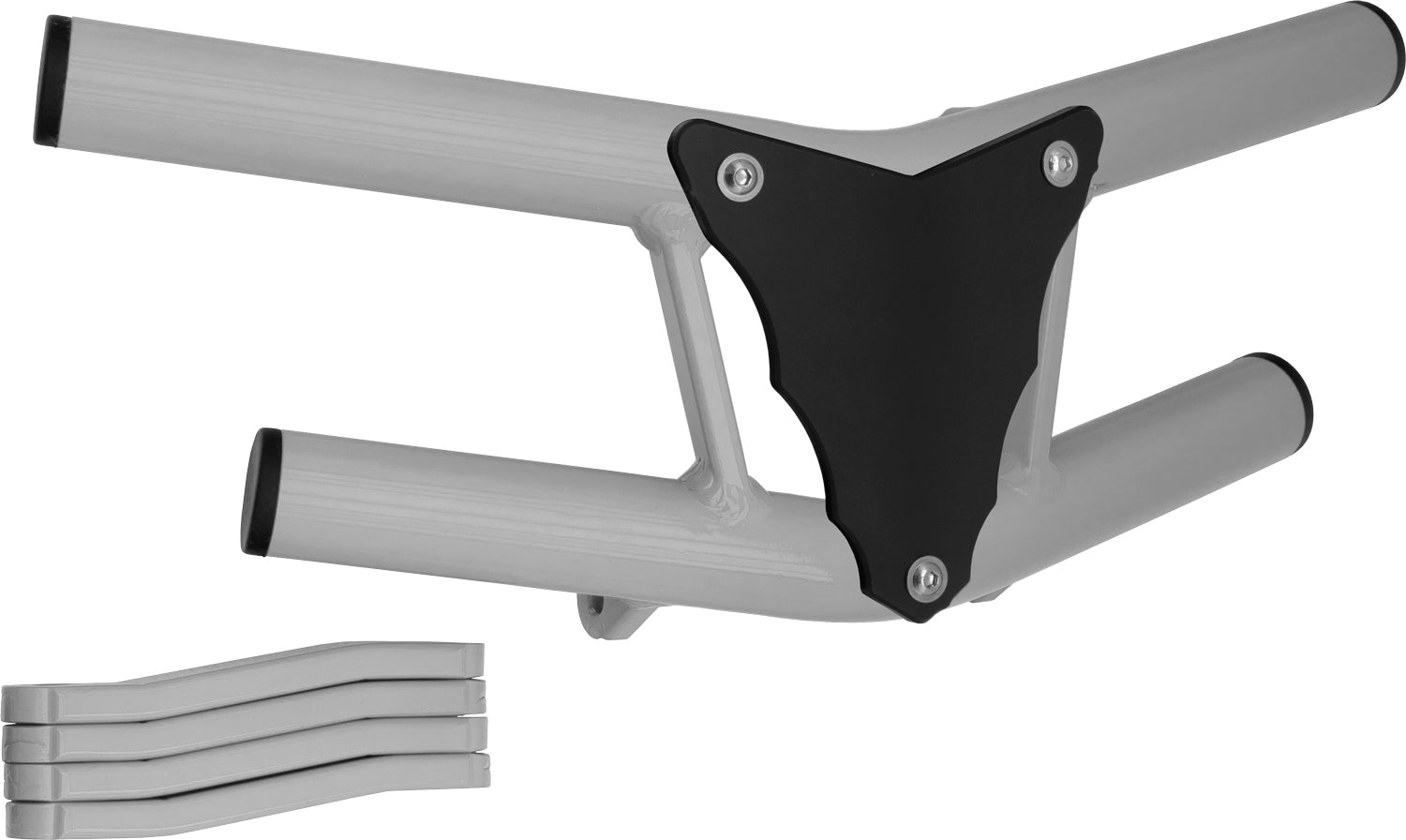 Crosspro - Front Bumper Waspe Lite For 450 XC (ATV), 525 XC (ATV), KTM 450 SX (ATV), 505 SX (ATV)-White Tube / Black Plate