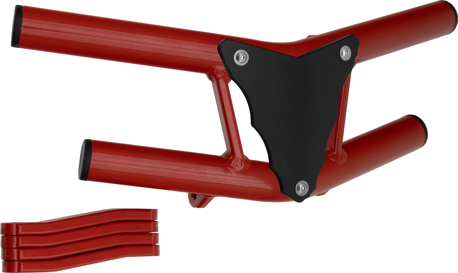 Crosspro - Front Bumper Waspe Lite For Honda TRX 700-Red Tube / Black Plate